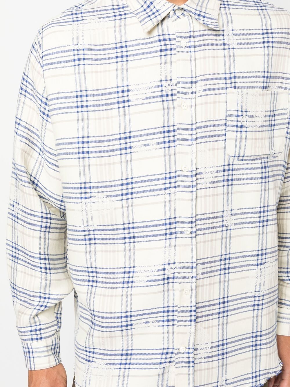 plaid-check long-sleeve shirt - 6