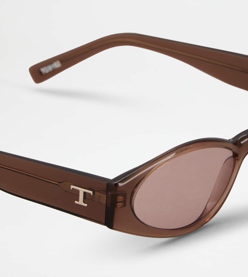 OVAL SUNGLASSES - BROWN 4