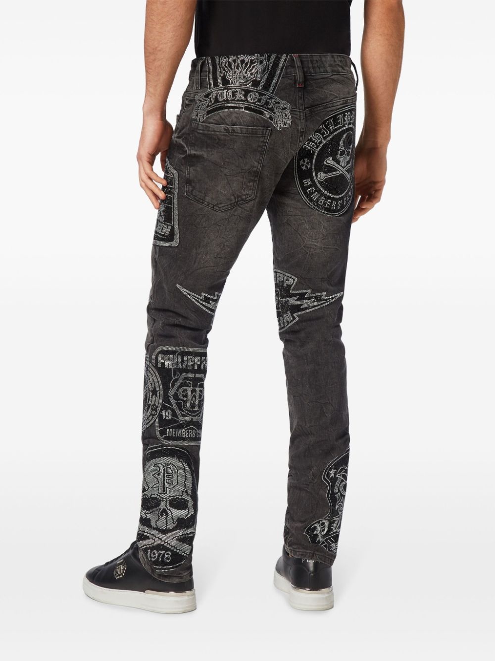logo-patches jeans - 4