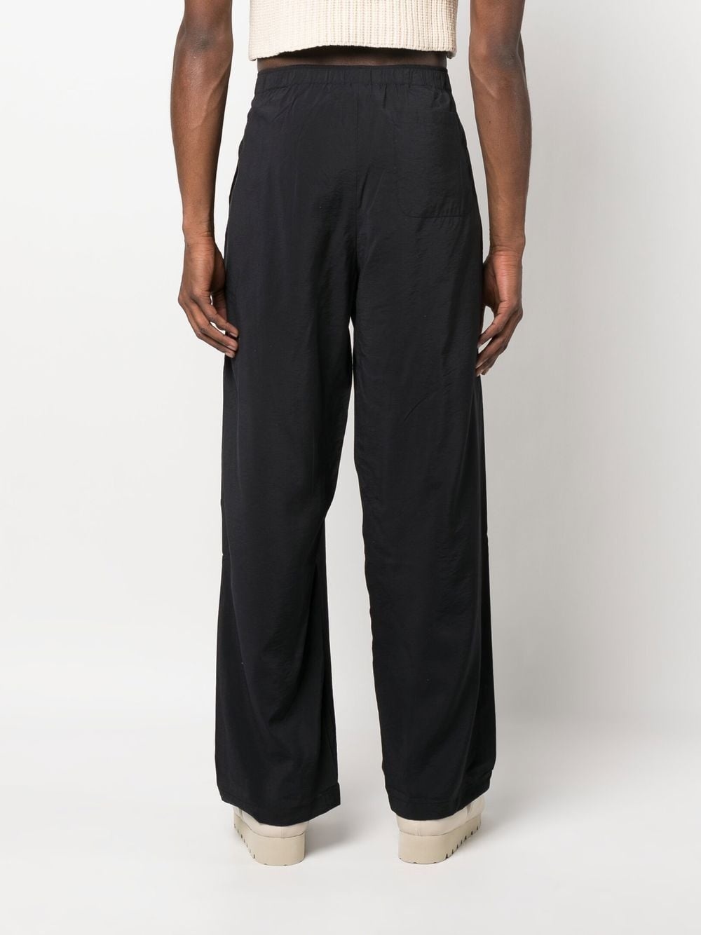 high-waisted wide-leg trousers - 4