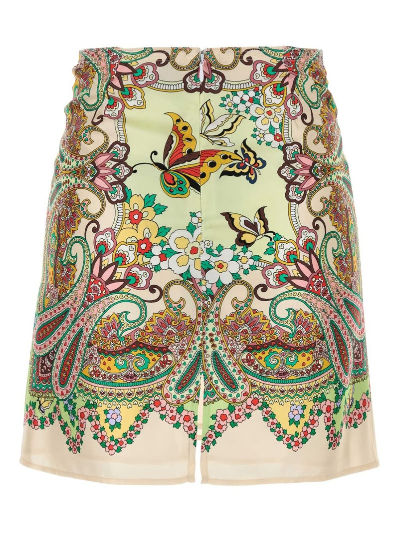 Etro graphic-print mini skirt outlook