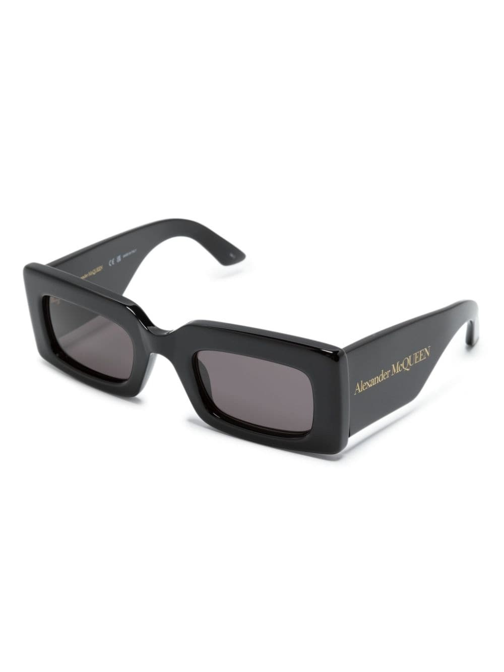 logo-print rectangle-frame sunglasses - 2