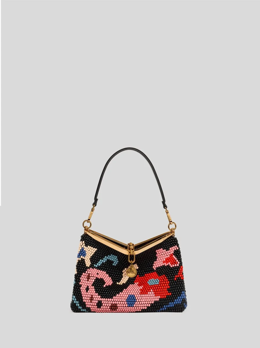 MEDIUM VELA BAG WITH BEAD EMBROIDERY - 1