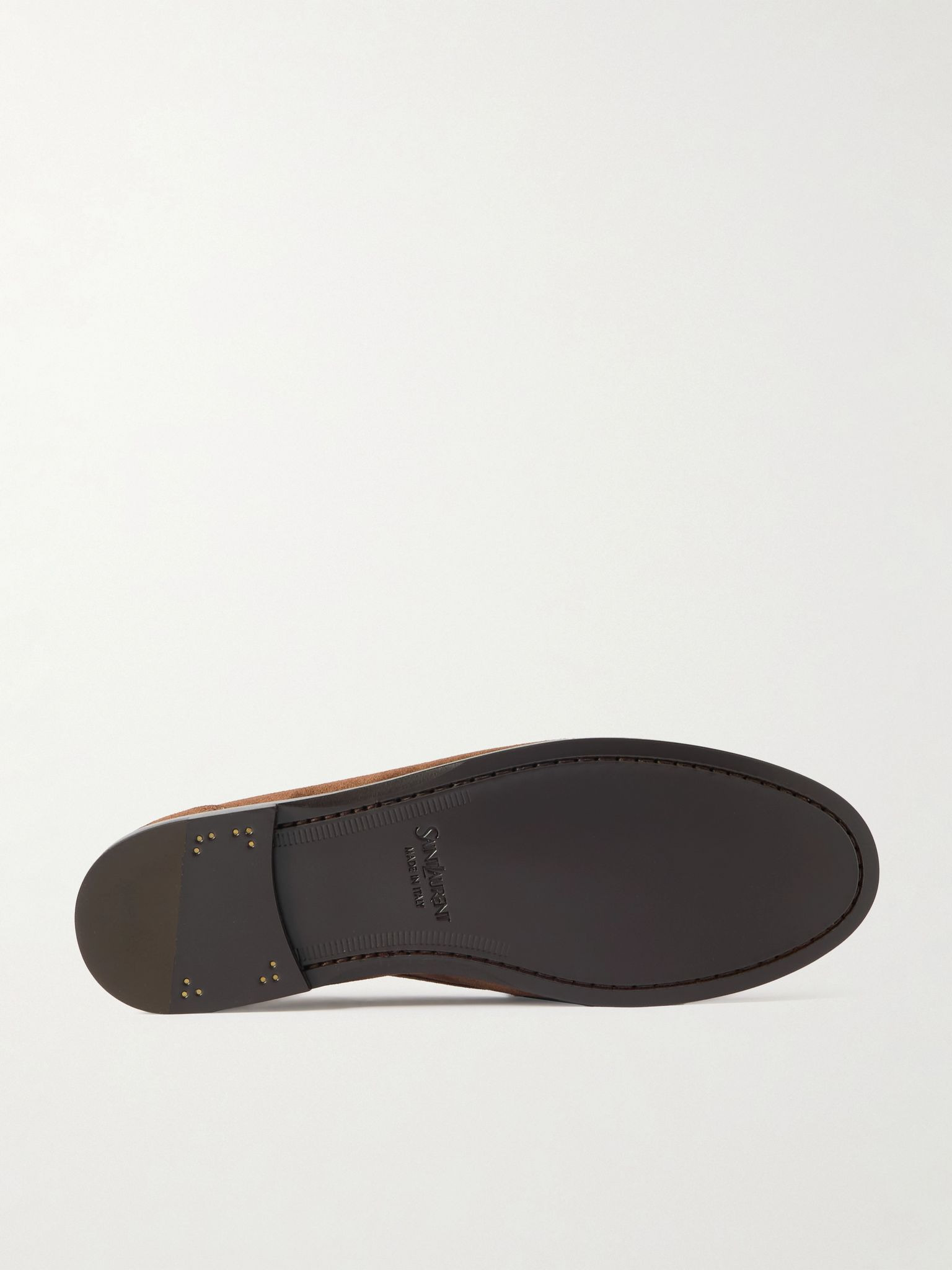 Laurent Suede Penny Loafers Brown - 3