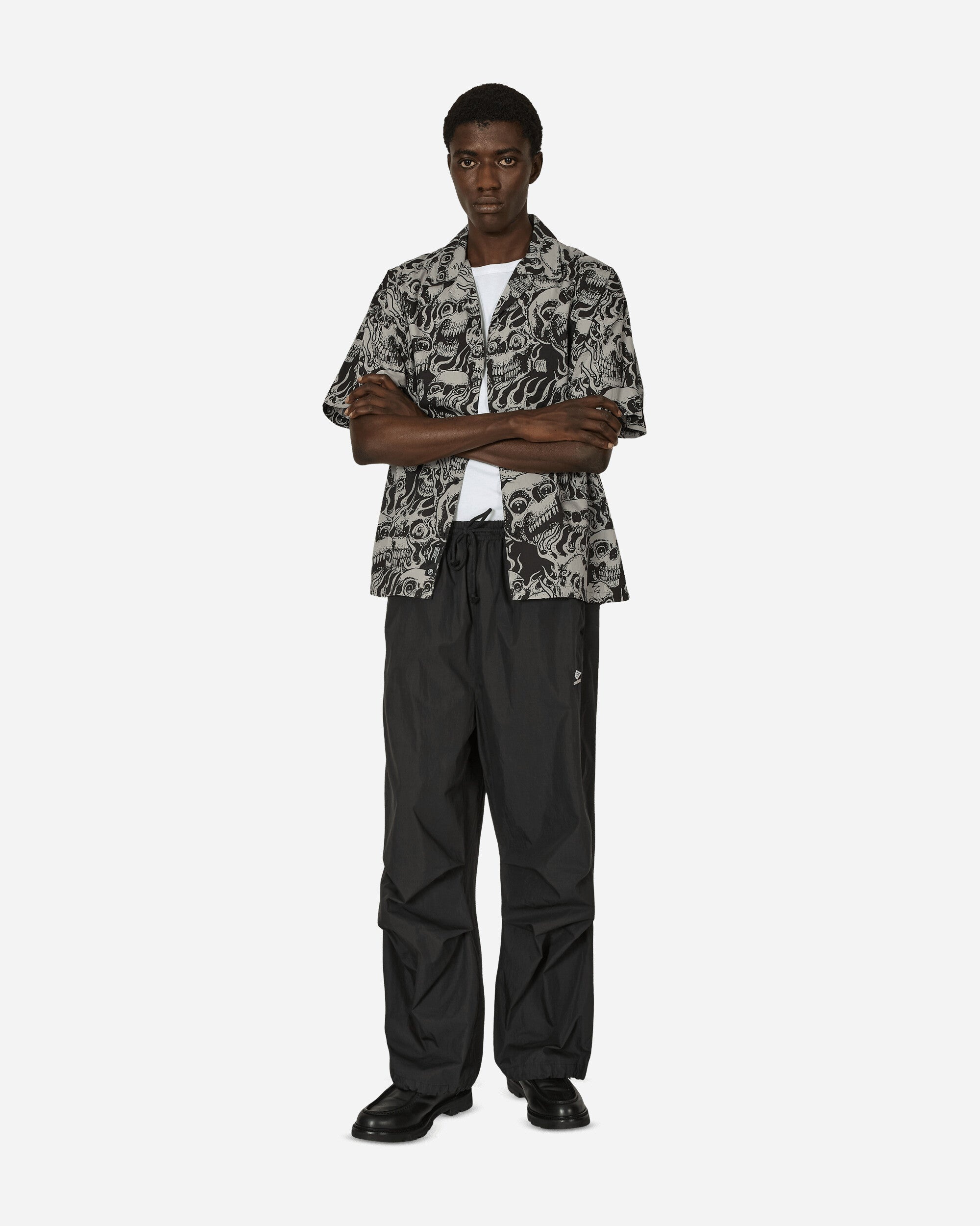 NEIGHBORHOOD Babylon Hawaiian Shirt Grey | slamjam | REVERSIBLE