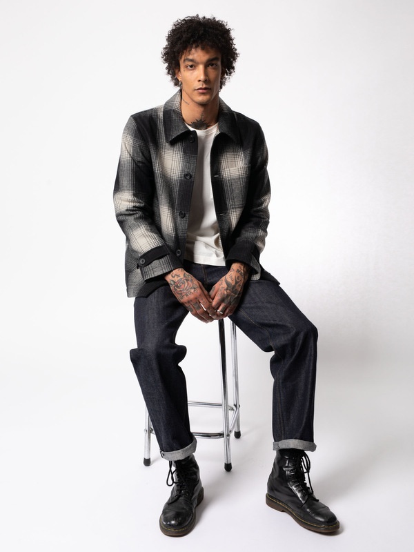 Mangan Shadow Check Jacket Black Check - 2