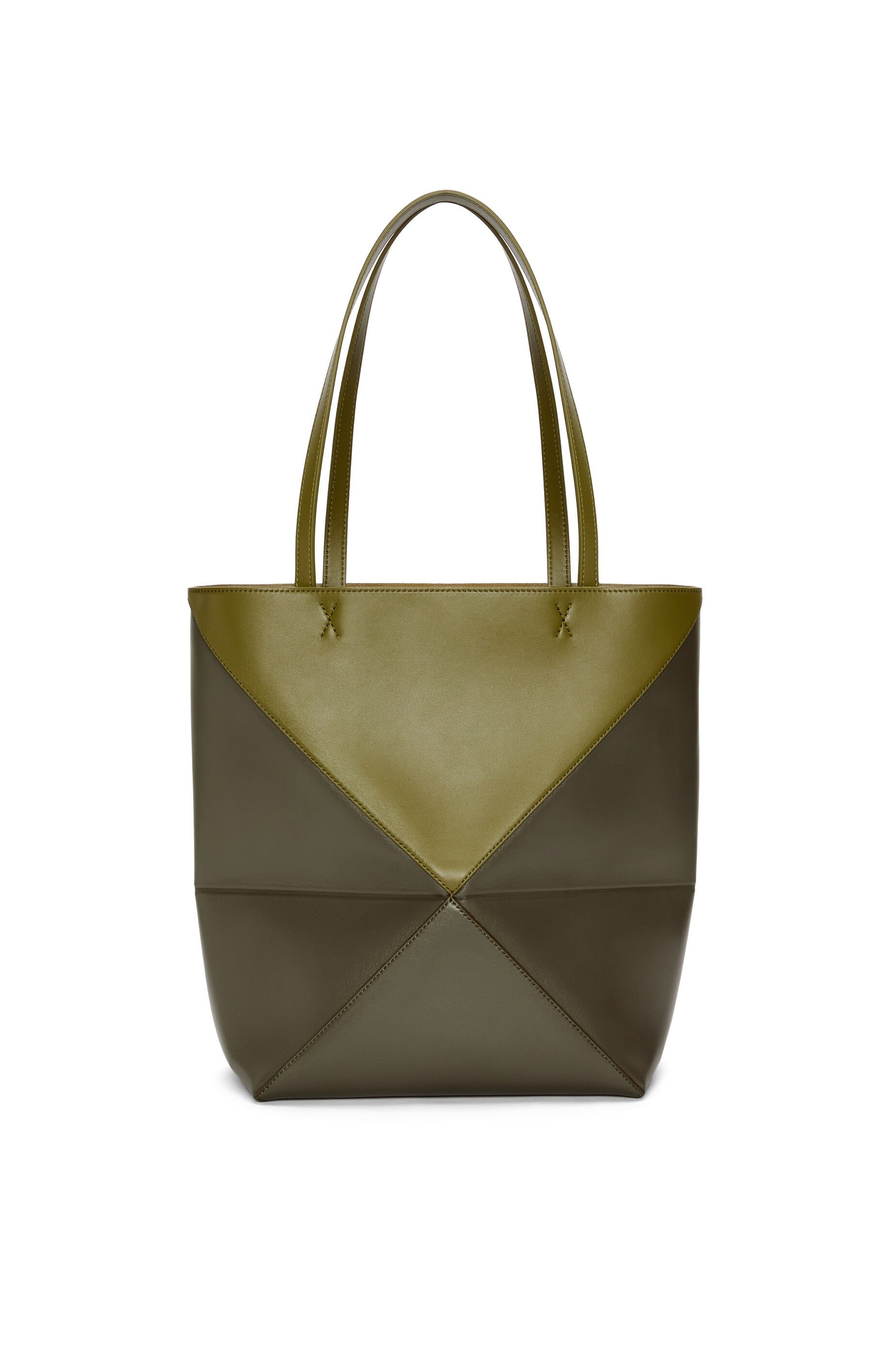 Puzzle Fold Tote in shiny calfskin - 6