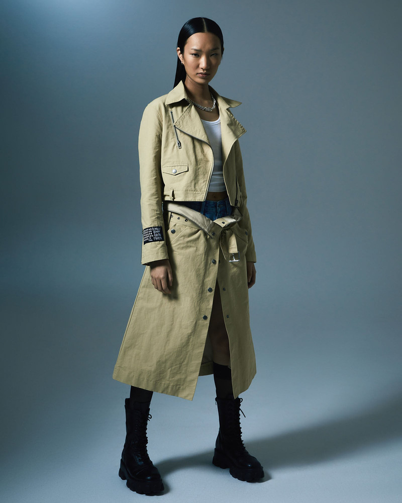 INCOGNITO BIKER/TRENCH KHAKI 5