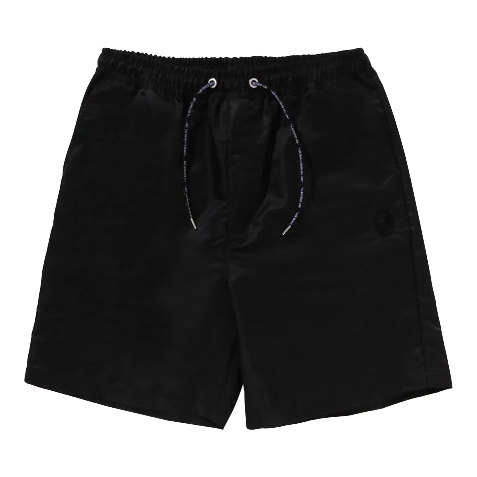 BAPE Ape Head Nylon Twill Relaxed Fit Shorts 'Black' - 1