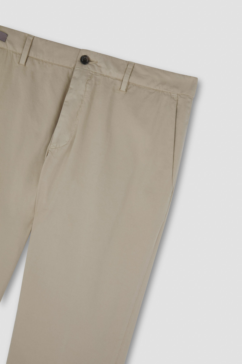 CHINO SILK STRETCH COTTON AND SILK PANTS 5