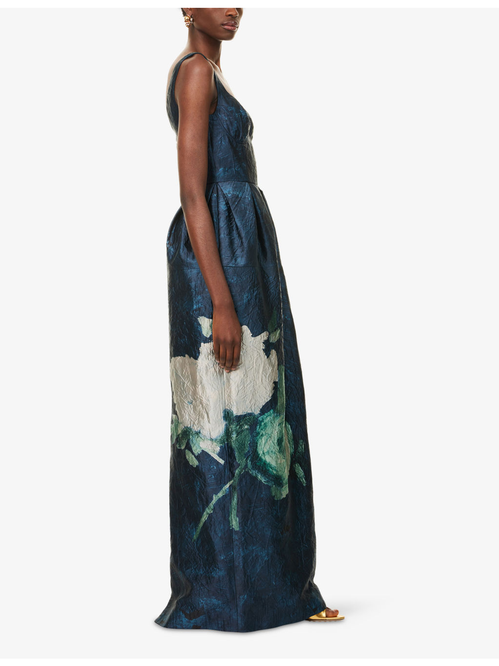 Floral-Print Bustier Woven Maxi Dress - 3