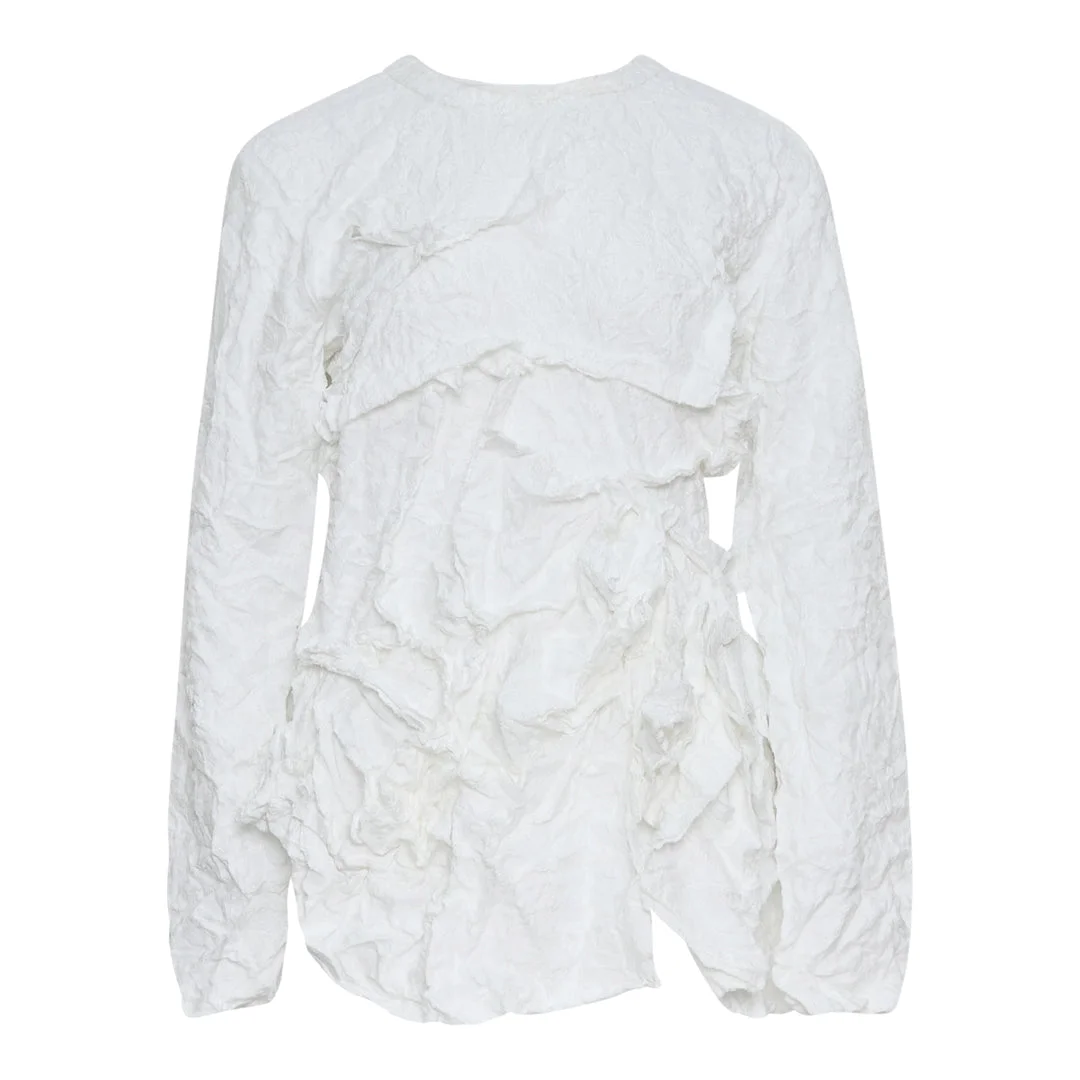 Polyester Raschel Pilled Lace Top - 1