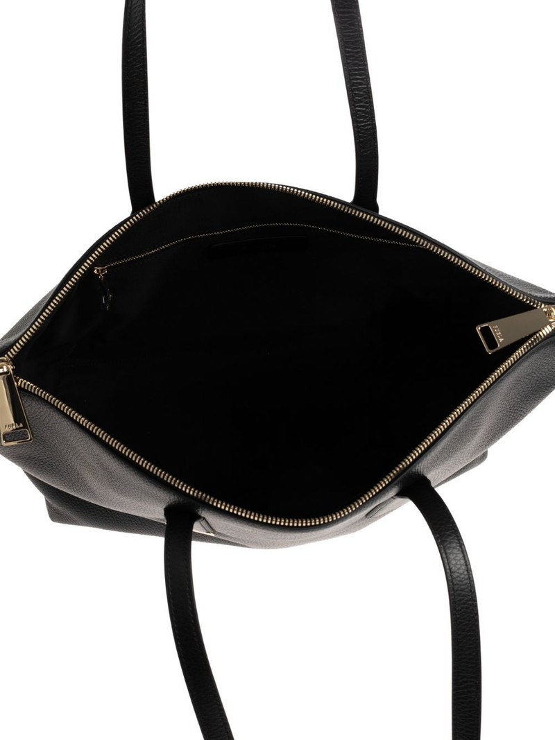 zip leather tote bag 5