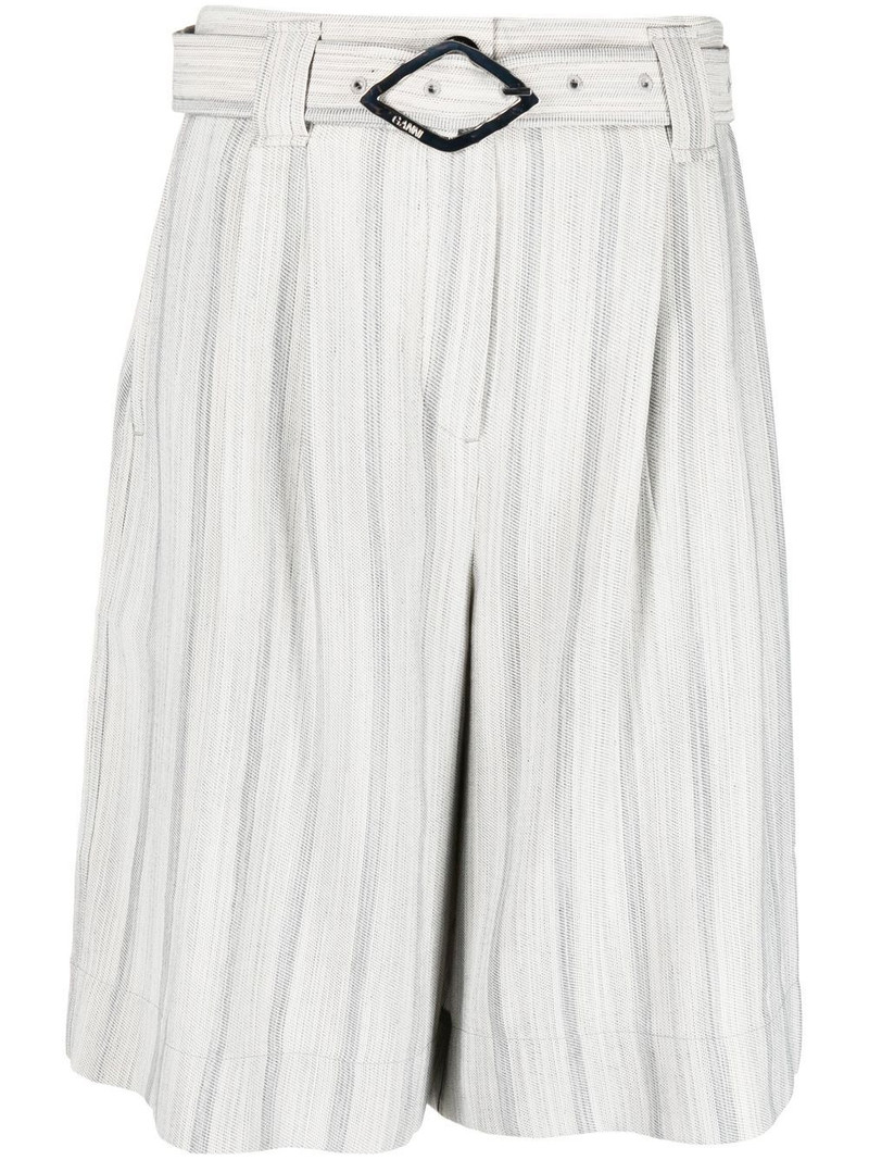 knee-length belted shorts 1