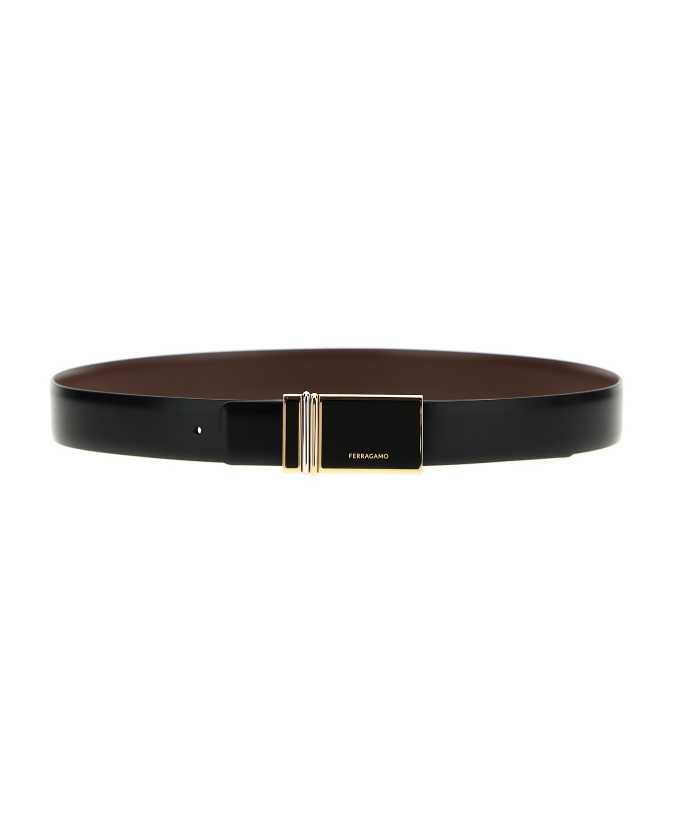 Logo Buckle Reversible Belt - 1