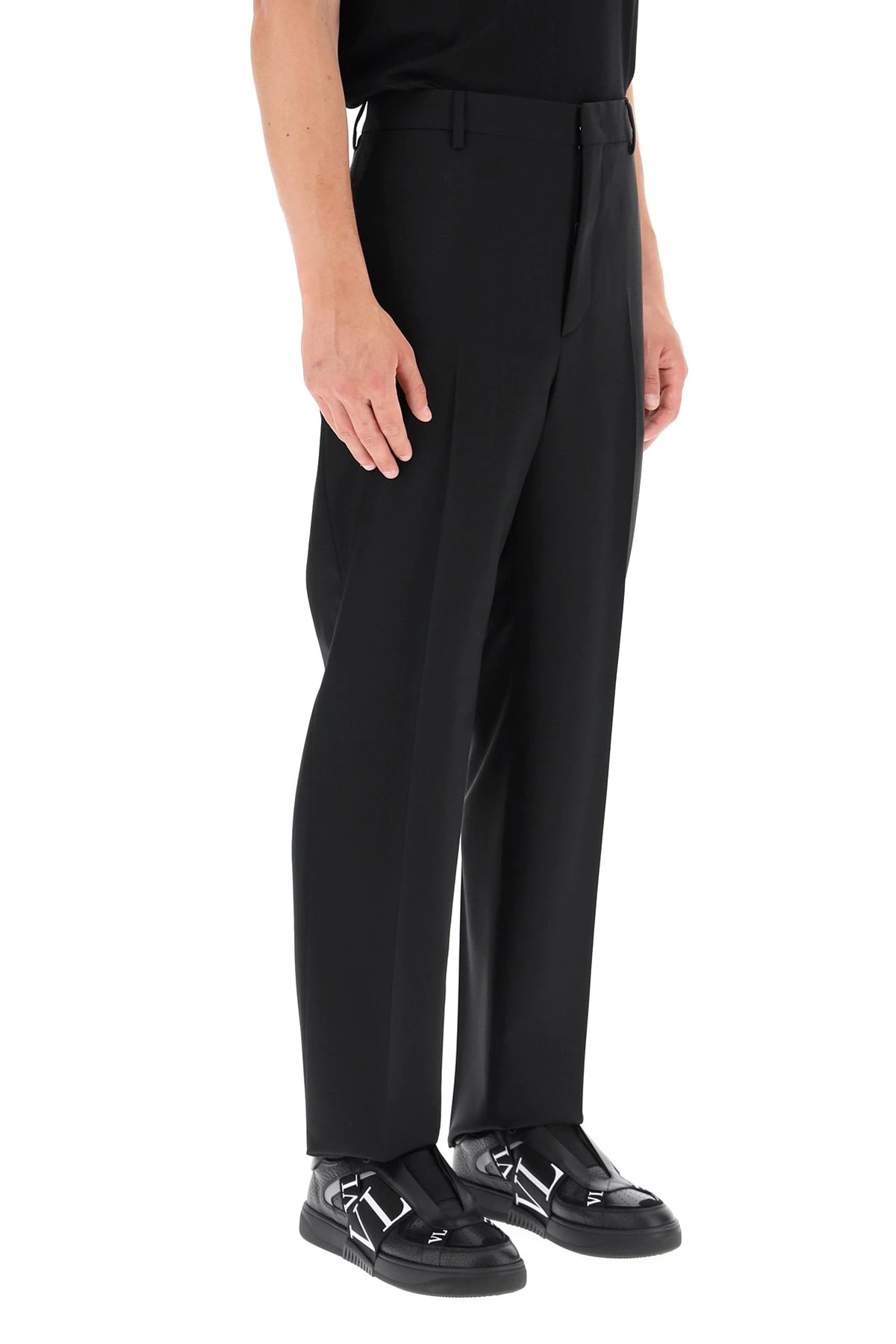 WOOL AND MOHAIR FORMAL TROUSERS - 3