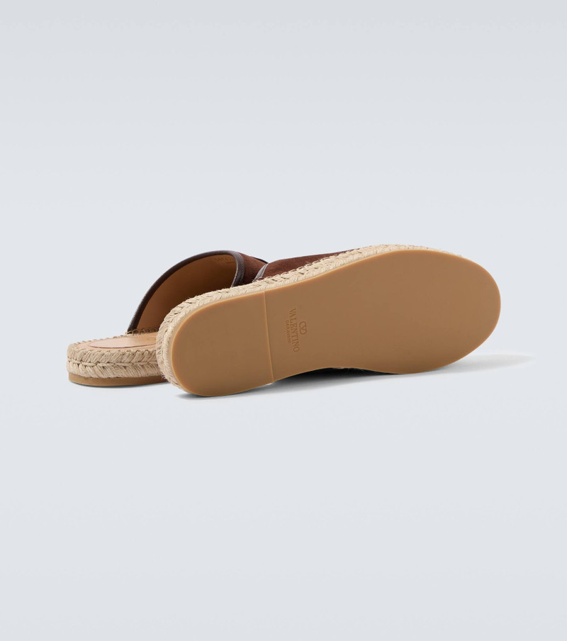 Palm Avenue VLogo suede mules 7