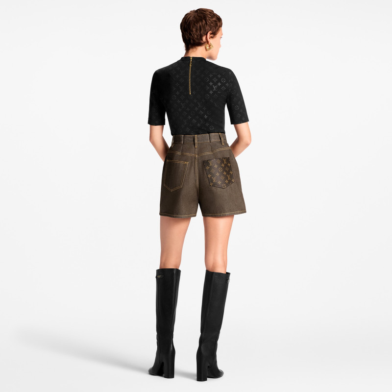 Speedy Patch Denim Shorts 3