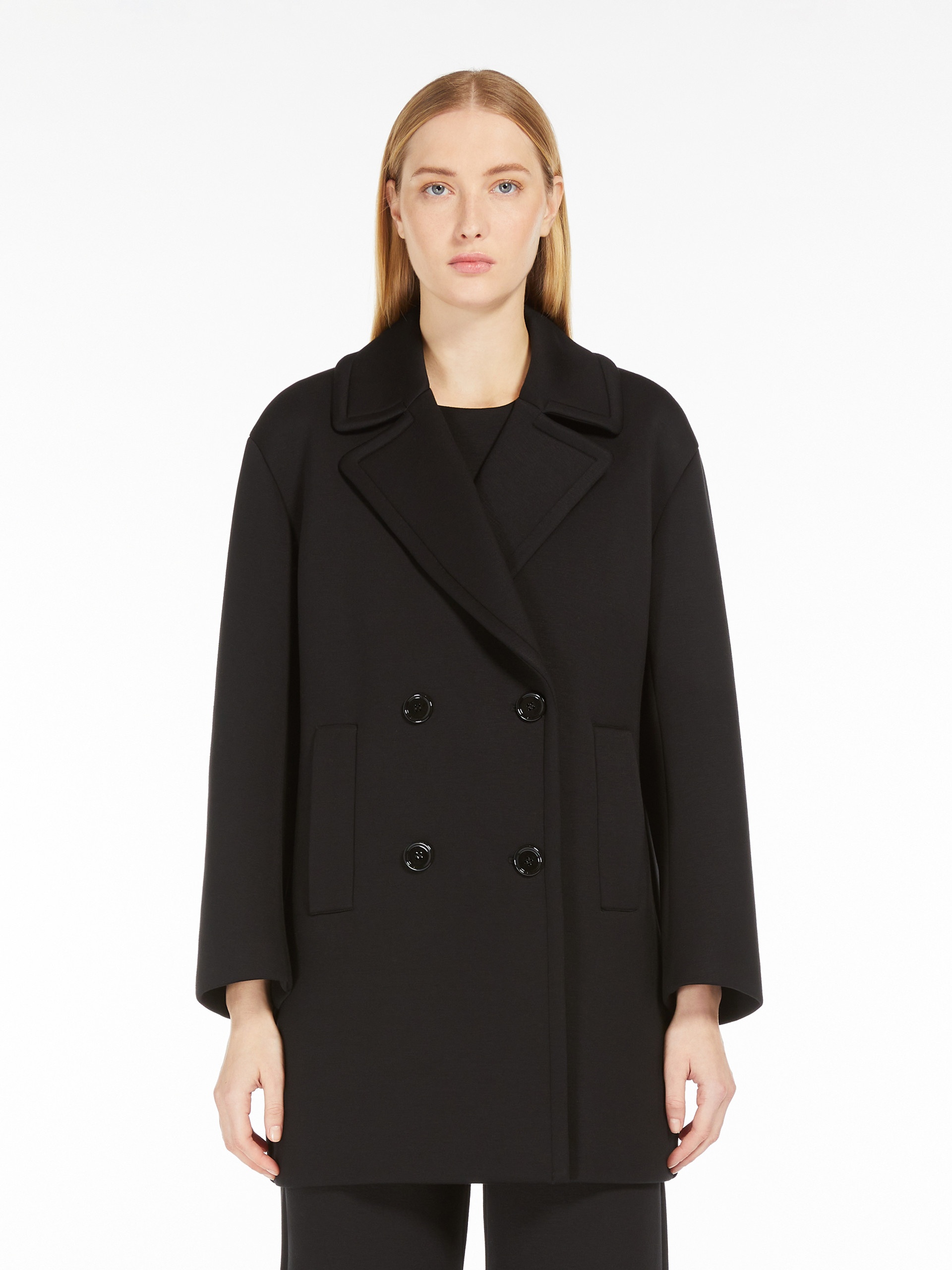 GRADI Pea coat in scuba jersey - 3