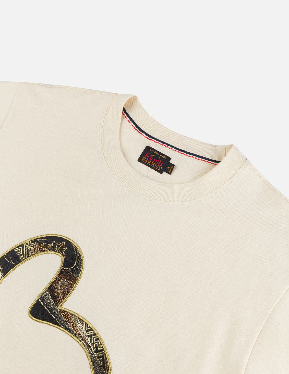 Brocade Seagull Appliqué Regular Fit Short Sleeves T-shirt - 8