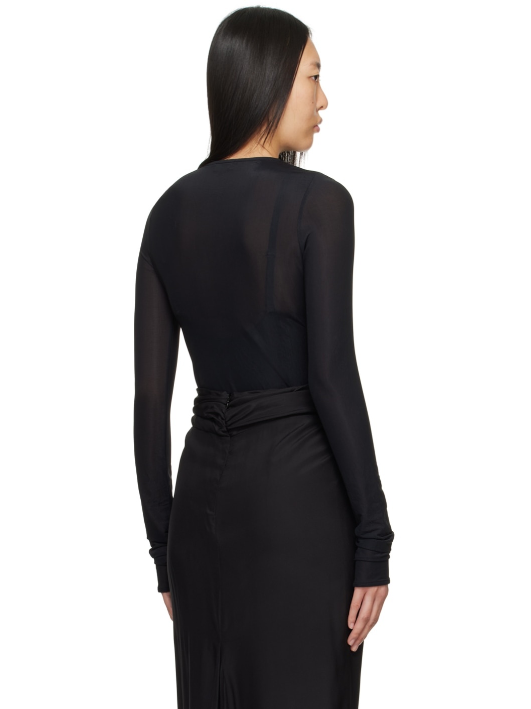 Black Marsa Long Sleeve T-Shirt - 3