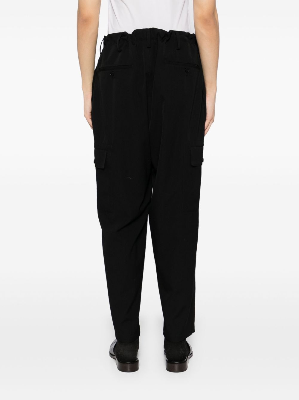 wool gabardine trousers - 4