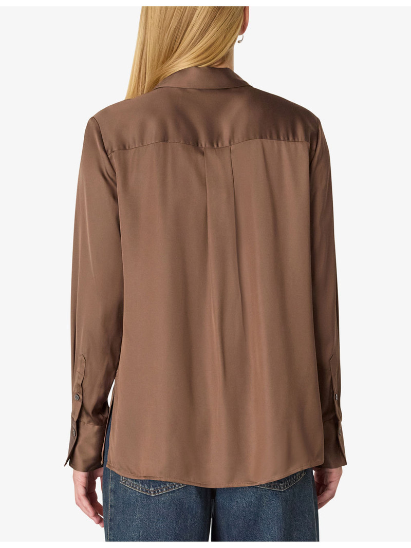 Metallic Long-Sleeve Woven Shirt 4