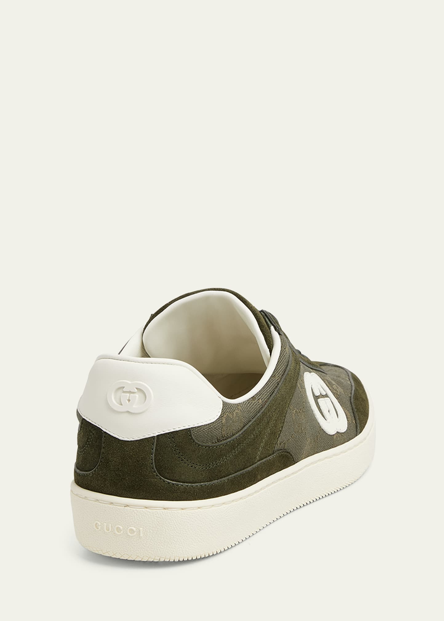 Men's G75 Suede and Guccissima Nylon T-Toe Sneakers - 2