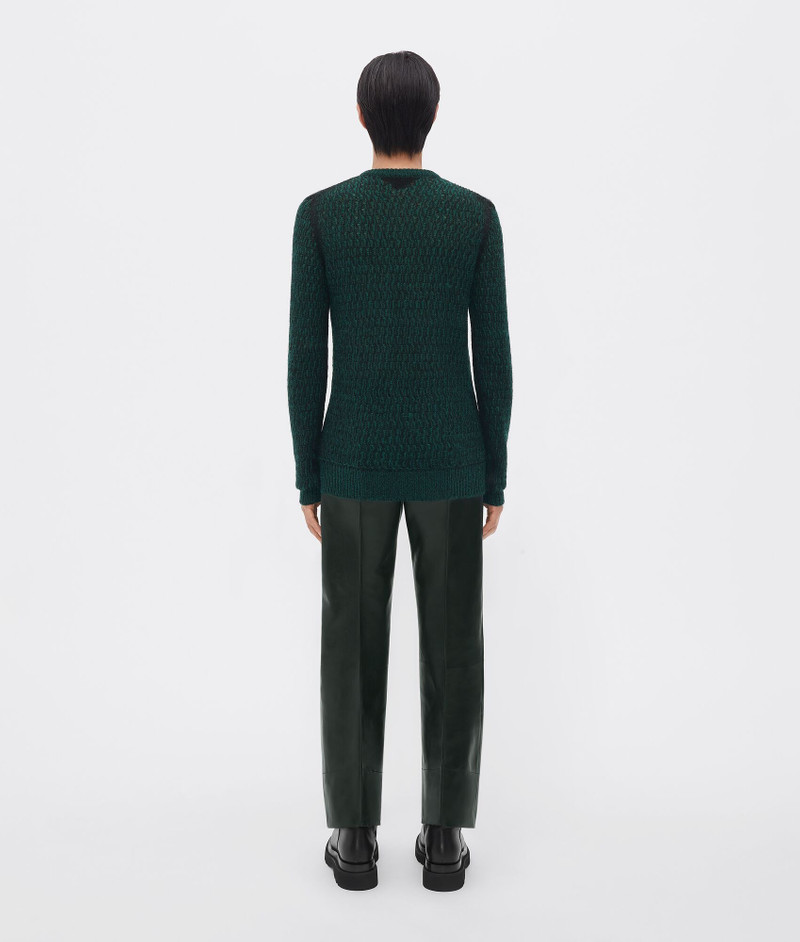 wool and mohair lace effect knit jumper 3