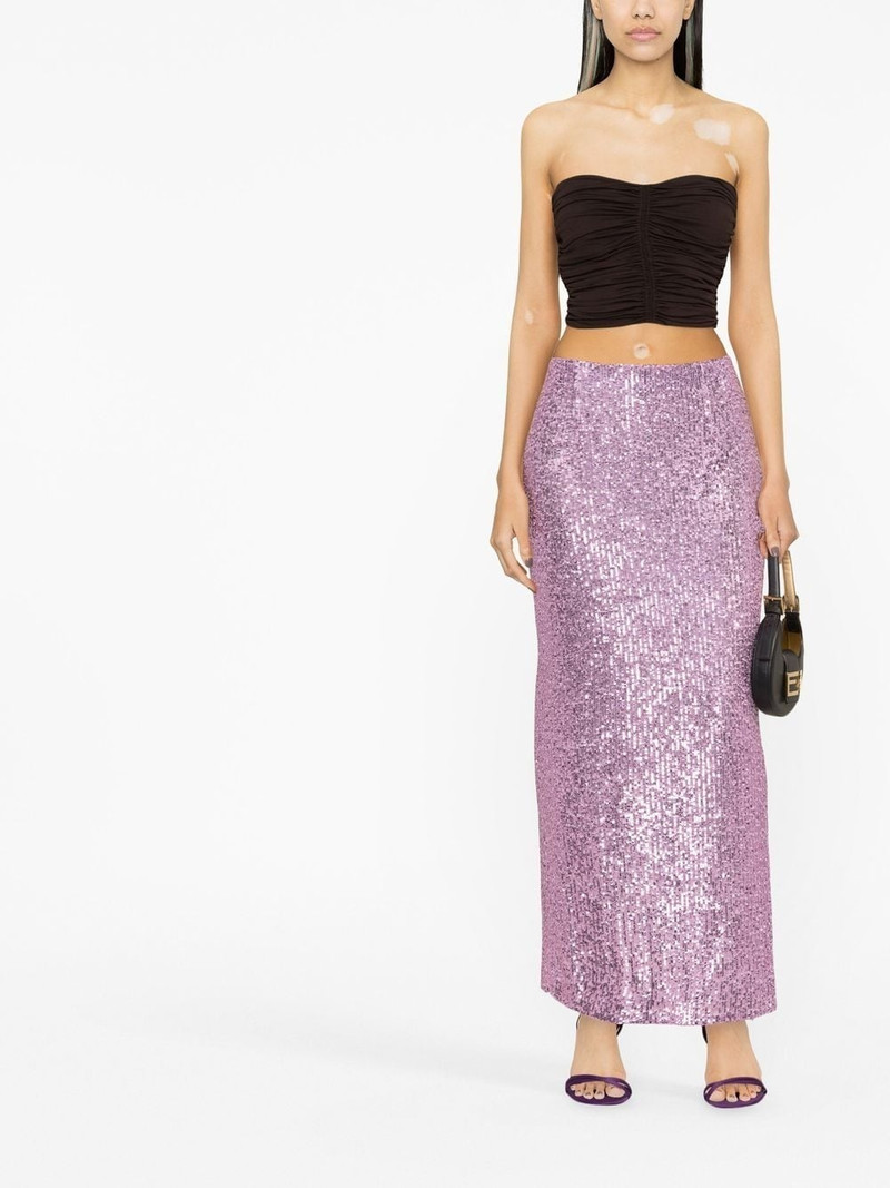 TOM FORD high-waist sequinned maxi skirt outlook