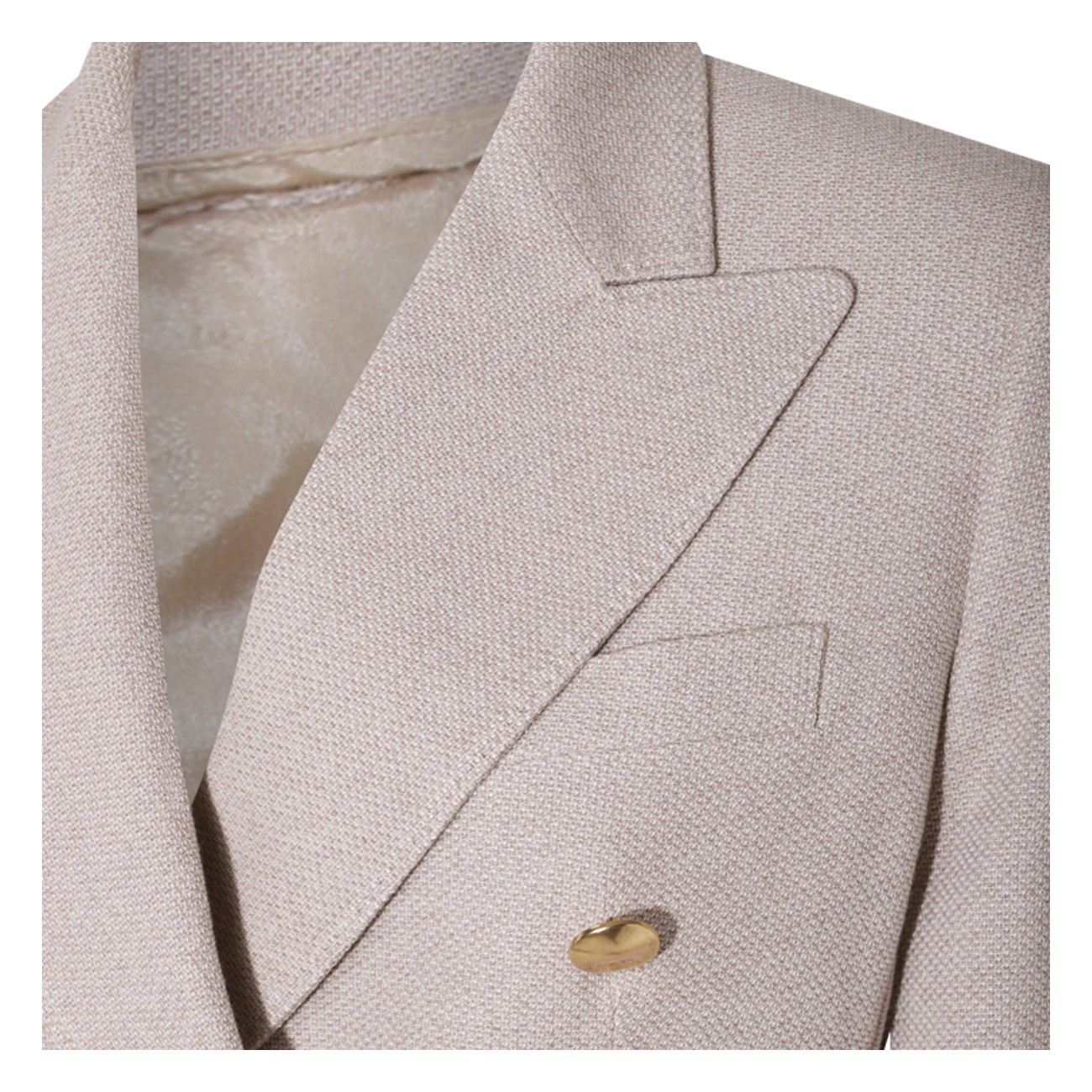 grey cotton blazer - 3