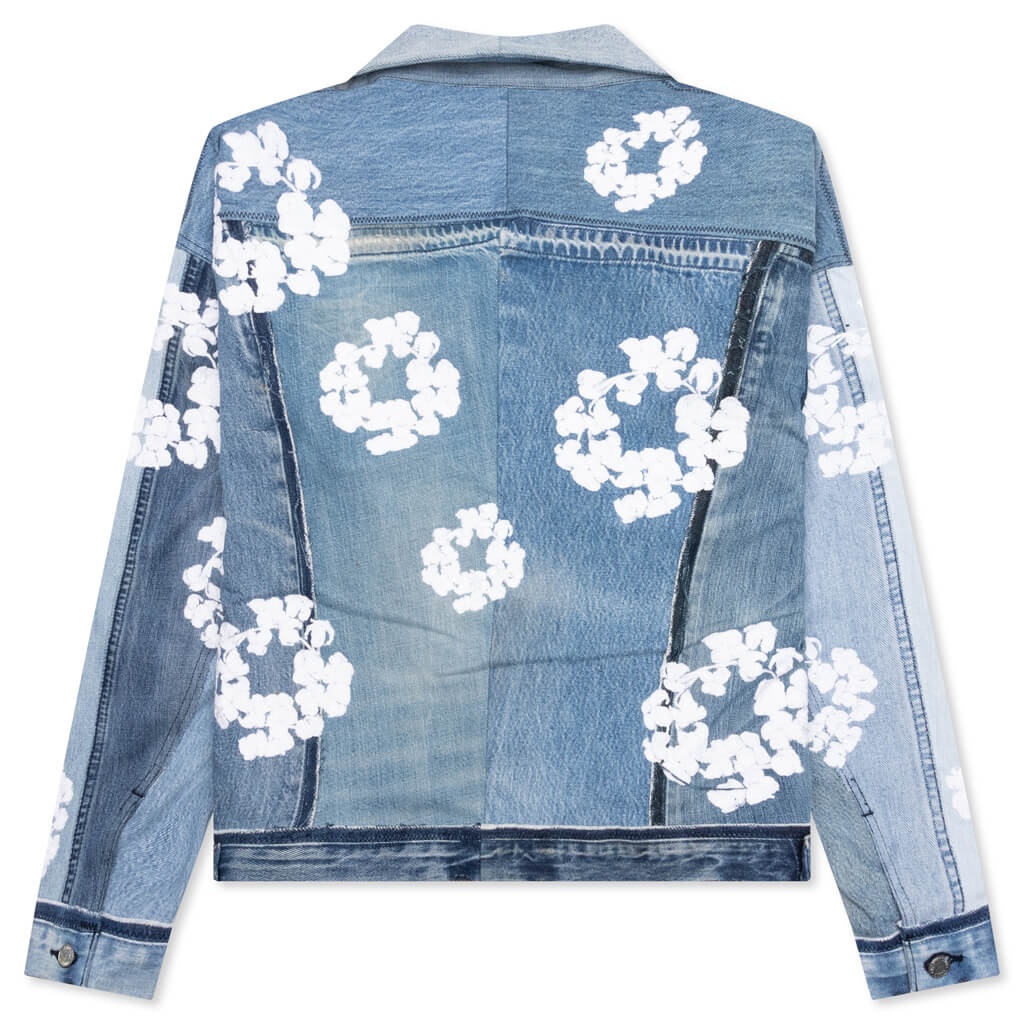 READYMADE X DENIM TEARS CTN WREATH TRACK JACKET - BLUE - 6