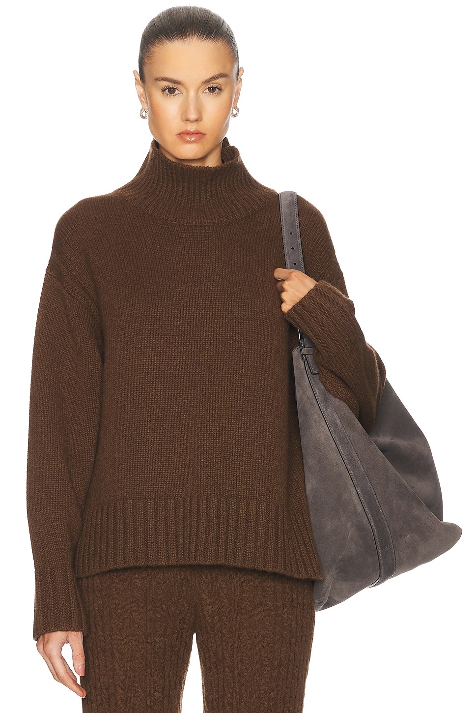 Cozy Cashmere Turtleneck Sweater - 1