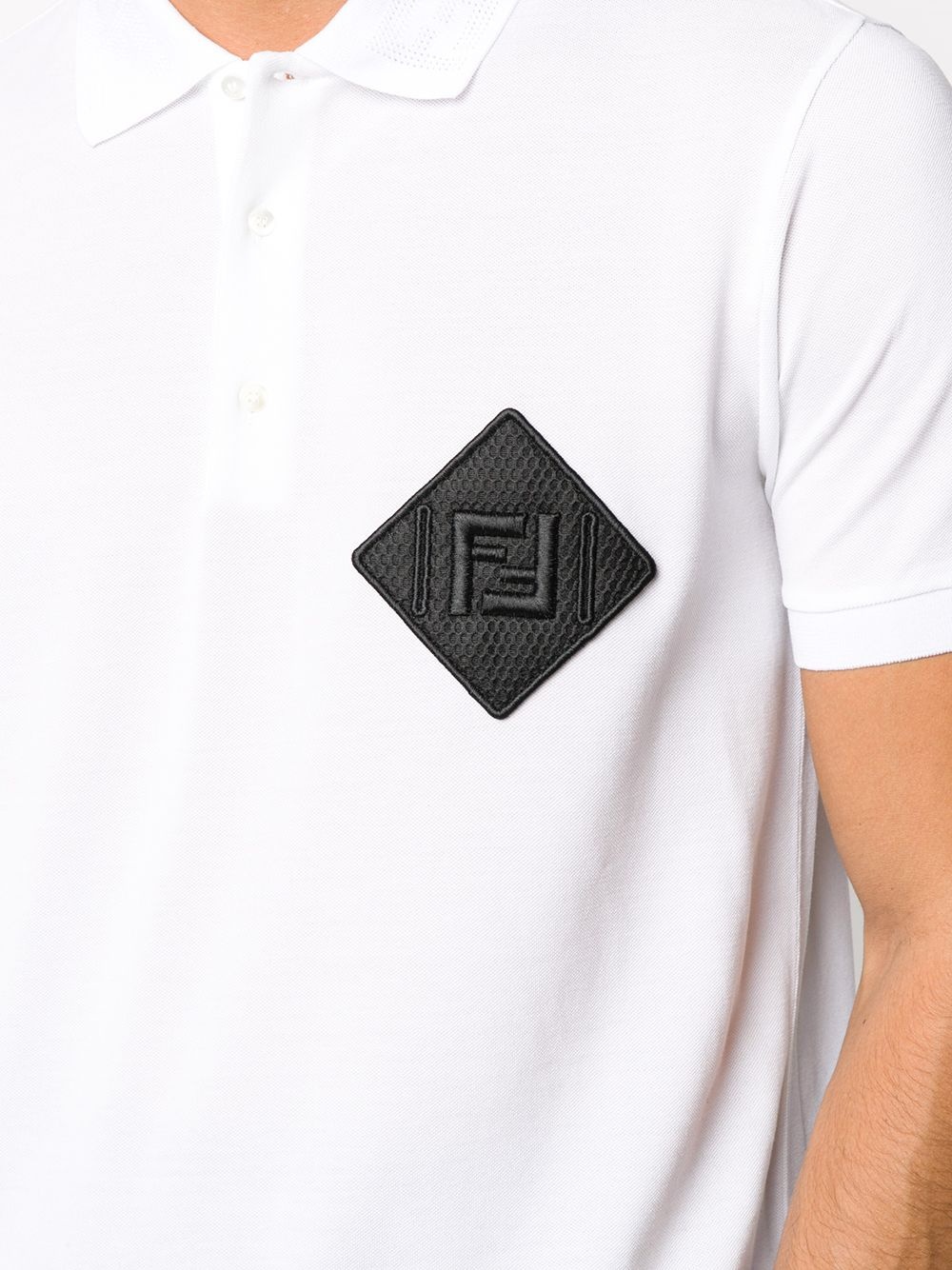 monogram patch polo T-shirt - 5