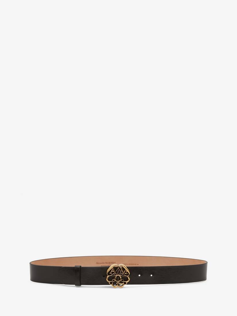 Seal Logo Belt in Black - 1