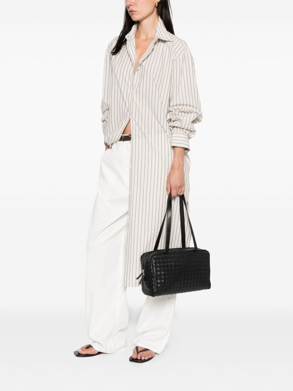 Astra woven leather tote bag - 2