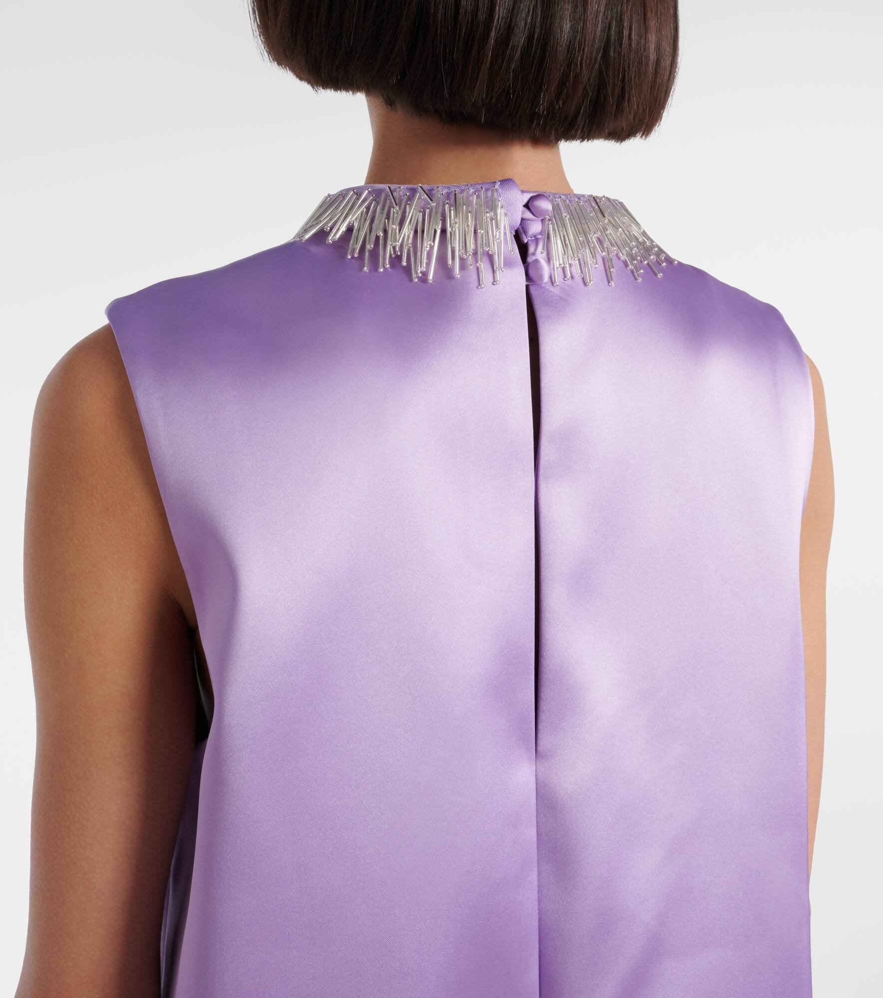 Laverne embellished satin minidress - 5