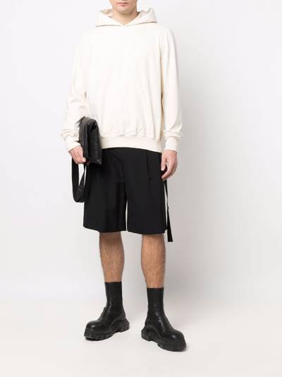 Rick Owens DRKSHDW relaxed rear drawstring hoodie outlook