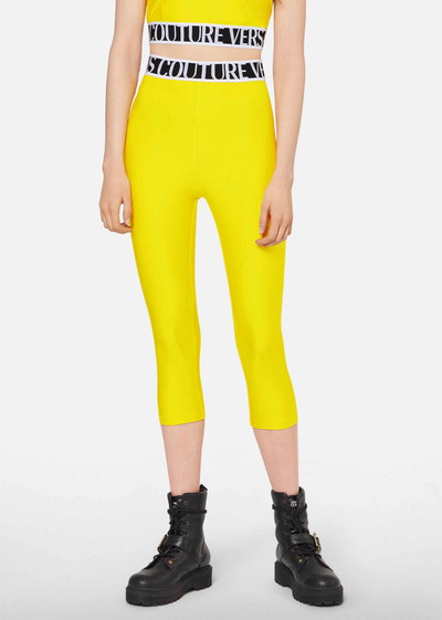 VERSACE JEANS COUTURE Logo Cropped Leggings outlook
