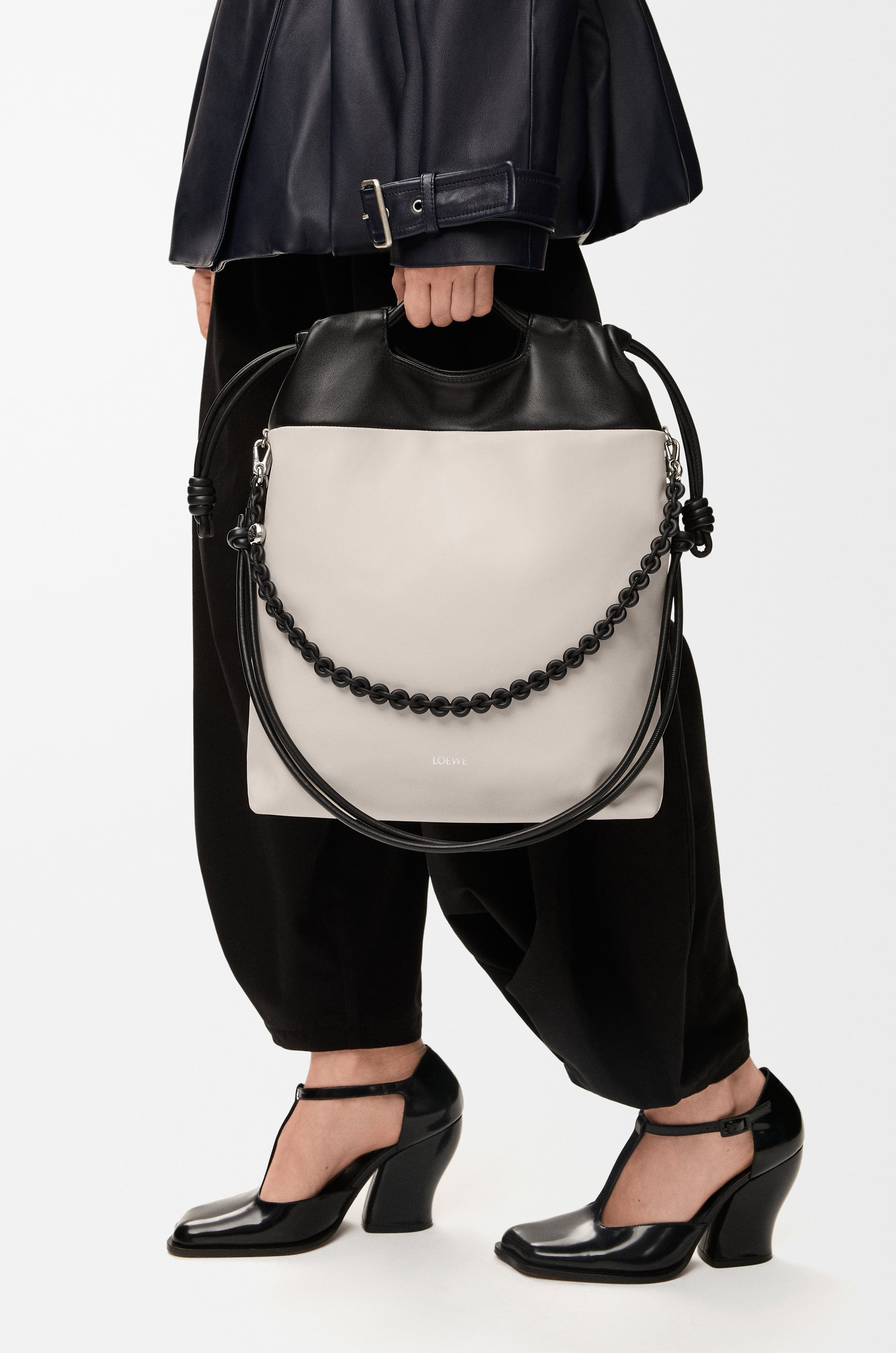 Flamenco purse tote in mellow nappa lambskin - 2