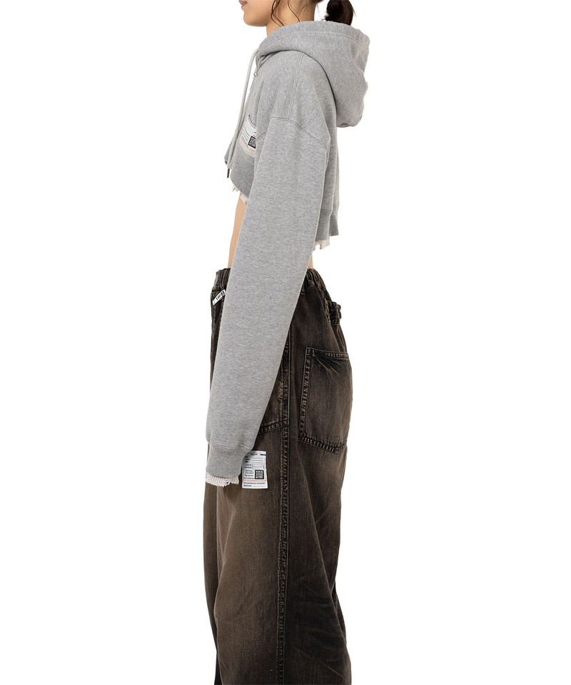 Layered Cropped Zip-up Hoodie 10