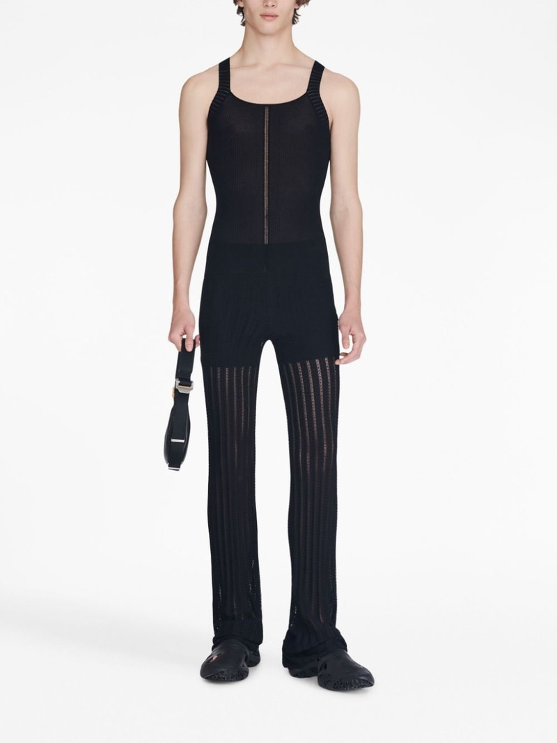 Dion Lee Snakeskin semi-sheer trousers outlook