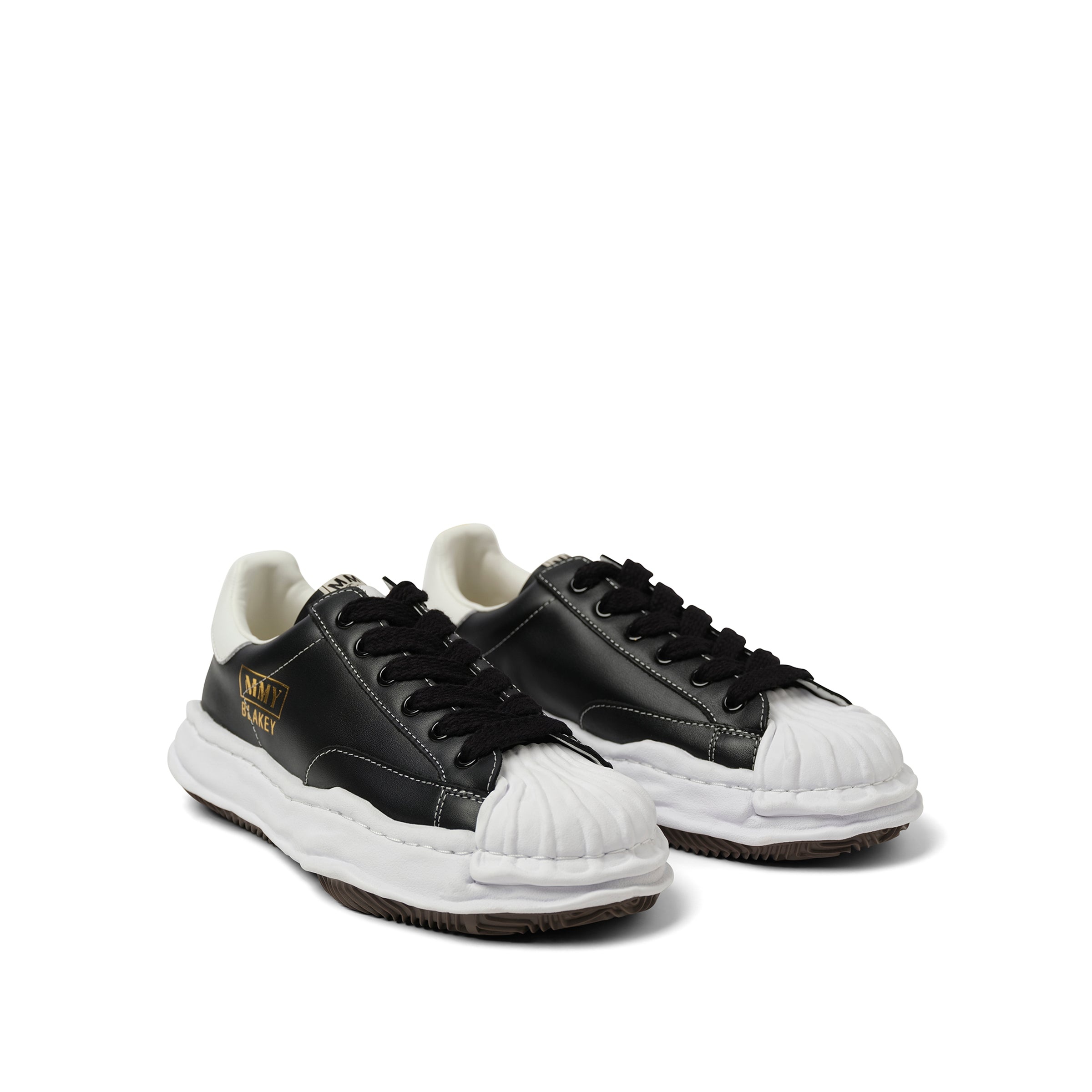 BLAKEY OG Leather Low Top Sneaker in Black - 2