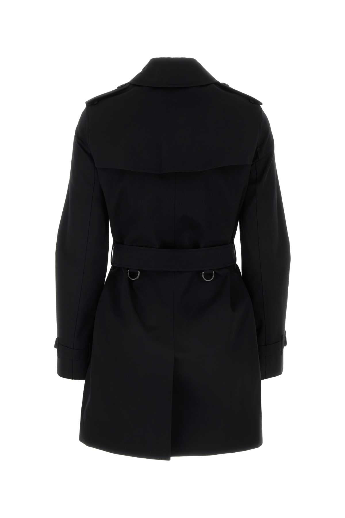 Burberry Women Black Cotton Trench - 2