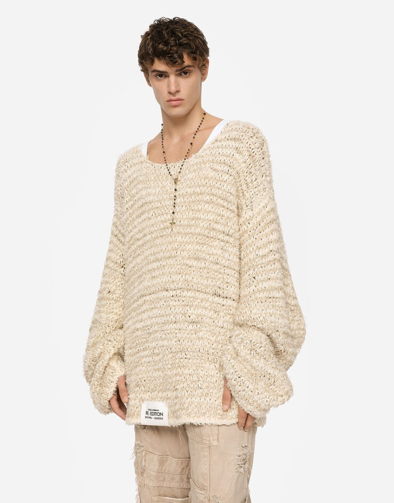 Round-neck cotton and linen sweater 4