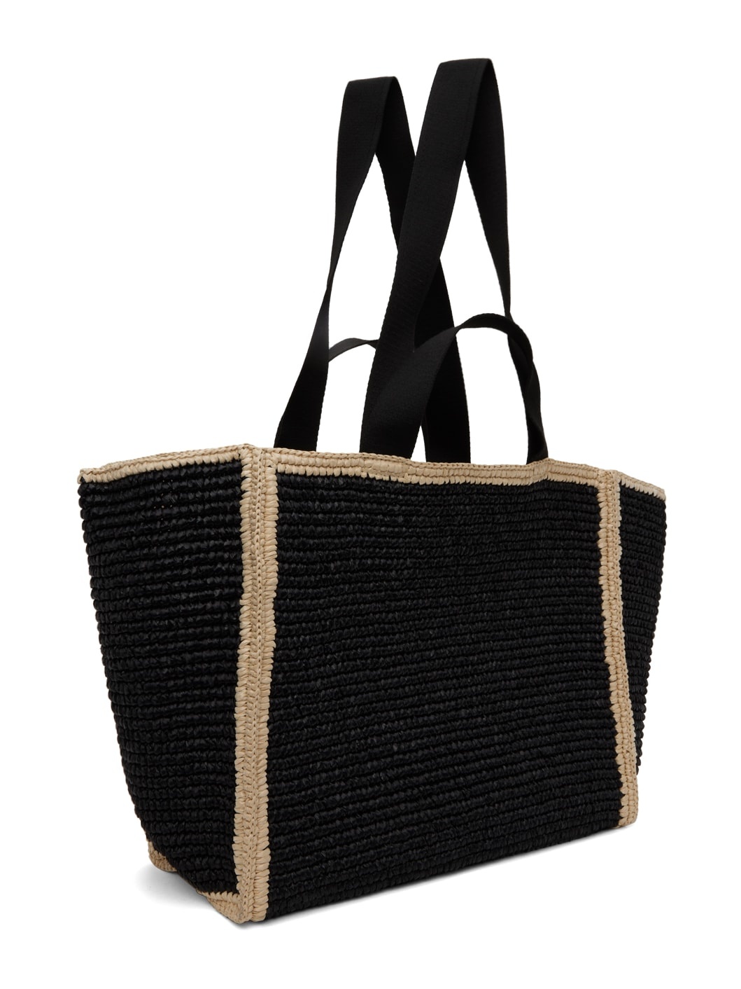 Black Medium Shopping Tote - 3