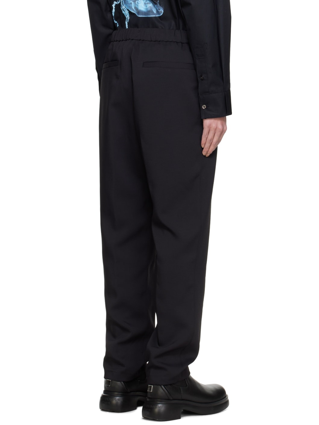 Black Drawstring Sweatpants - 3