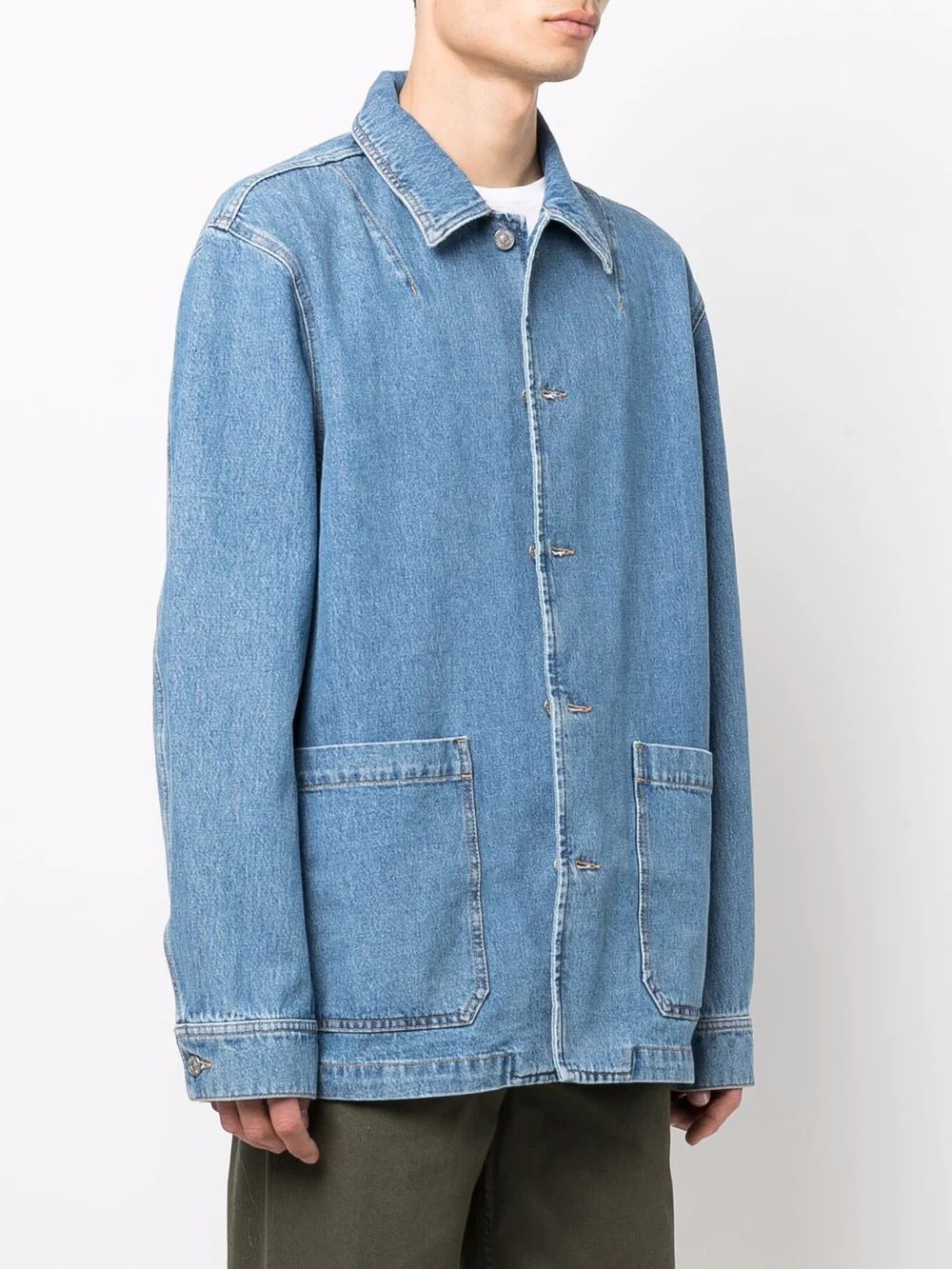 buttoned denim jacket - 4