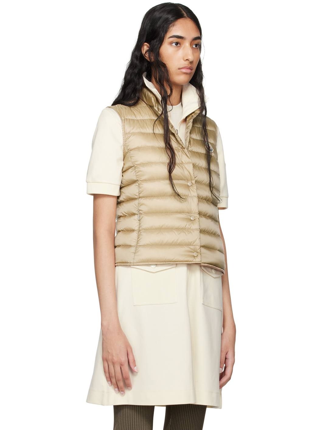 Beige Liane Down Vest - 2