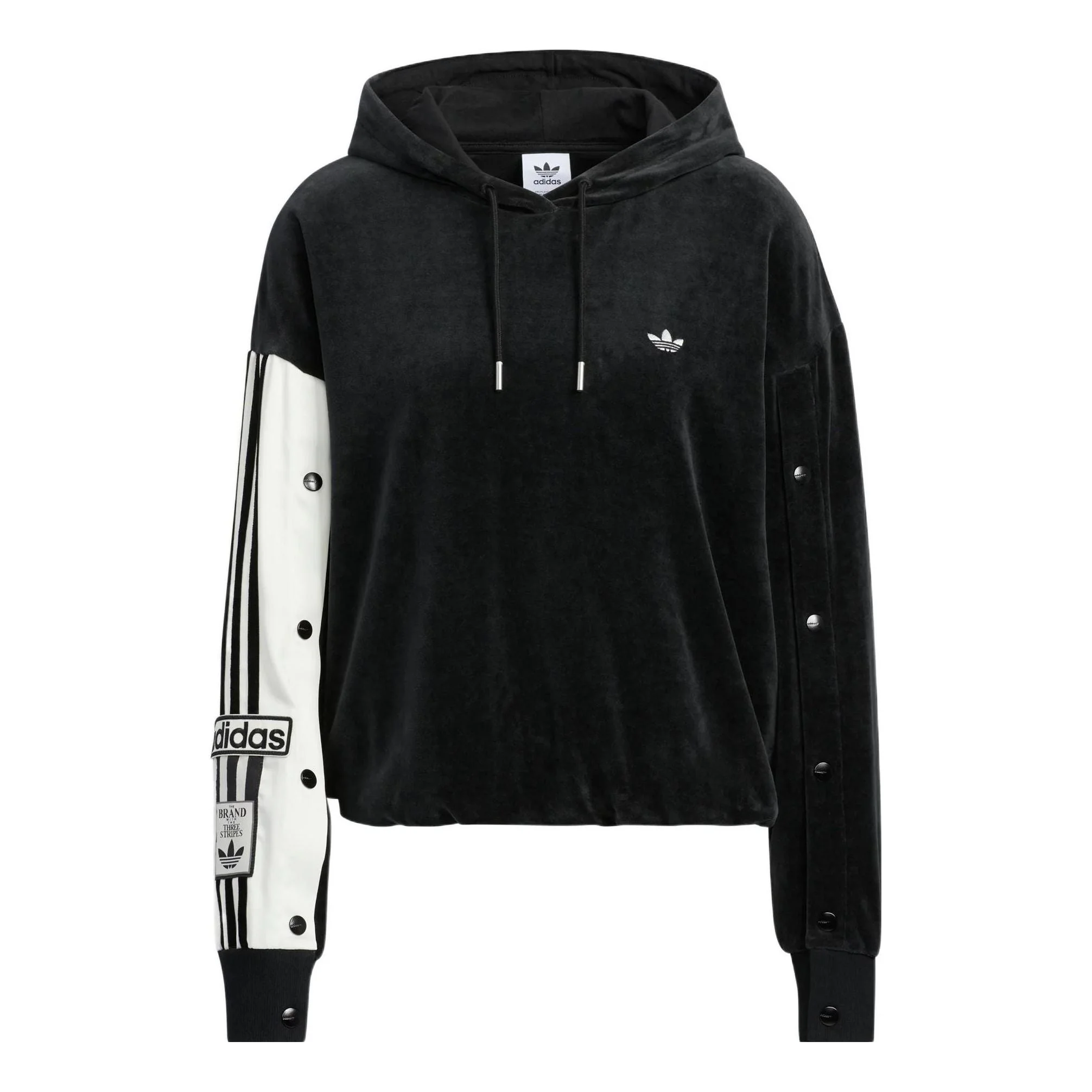 (WMNS) adidas Adibreak Hoodie 2 'Black White' IC8140 - 1